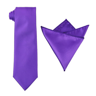 Solid Tie & Hanky Set