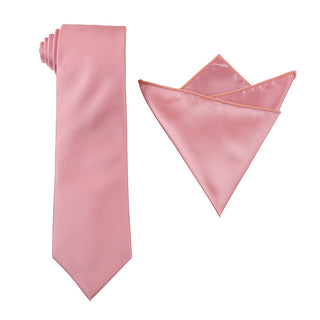 Solid Tie & Hanky Set