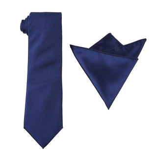 Solid Tie & Hanky Set