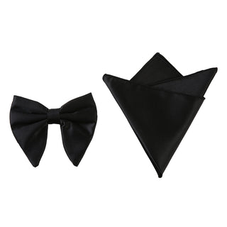 Satin Tear-Drop Bowtie & Hanky Set
