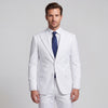 Men's White 4-Way Stretch 2-Piece Modern Fit Suit - Peak Lapel