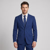 Men's Indigo 4-Way Stretch 2-Piece Modern Fit Suit - Peak Lapel