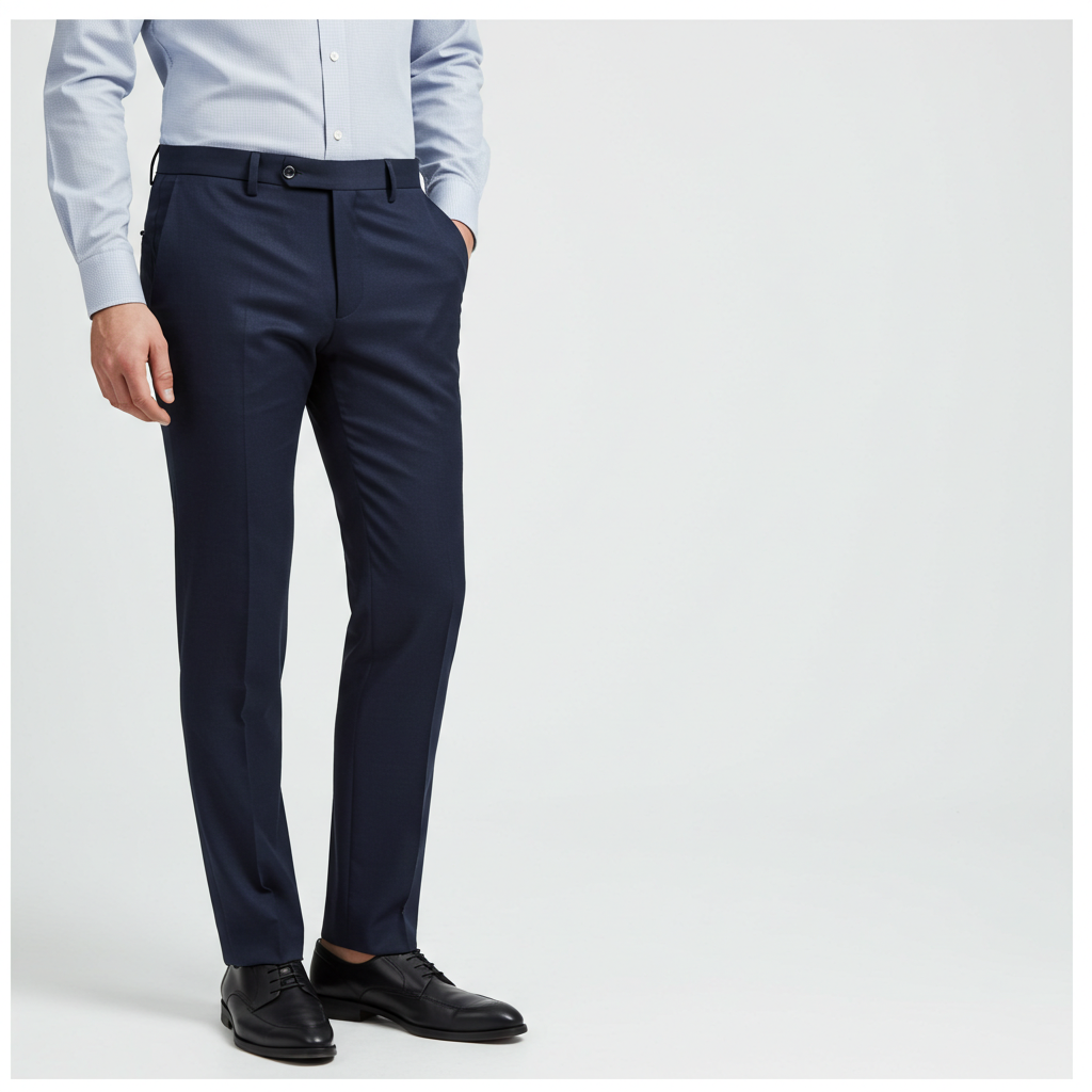 JOSEPH MICHAEL Men's Slim Fit Stretch Dress Pants Navy 34x30 Casual & Formal Trousers