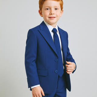 Ideal Boys' Indigo 4-Way Stretch Suit