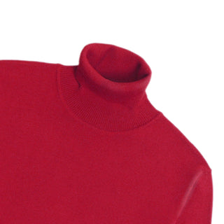 Joseph Michael Traditional Fit Turtleneck Sweater - Red
