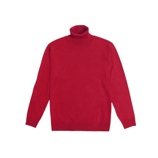 Joseph Michael Traditional Fit Turtleneck Sweater - Red