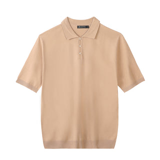 Short Sleeve Knit Polo
