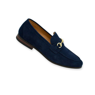 La Milano Suede Slip On Navy