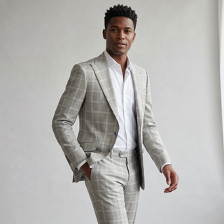 Pino Baldini Diego Men's Mint 3-Piece Plaid Suit