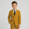 Ideal Boys' Mustard 4-Way Stretch Suit