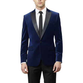 Stretch Slim Fit Velvet Blazer - 7 Colors