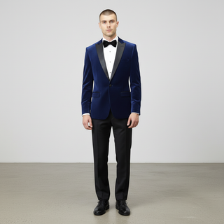 Stretch Slim Fit Velvet Blazer - 7 Colors