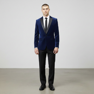 Stretch Slim Fit Velvet Blazer - 7 Colors