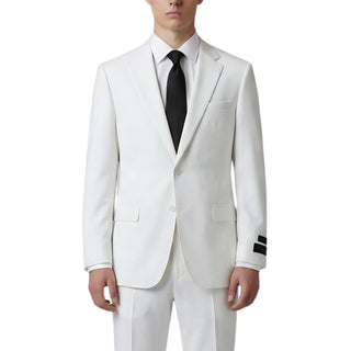 Novello - Off White Tiglio Lux 2 Button Notch Lapel Suit