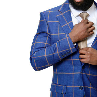 Big Plaid Modern Fit Sportcoat - Navy