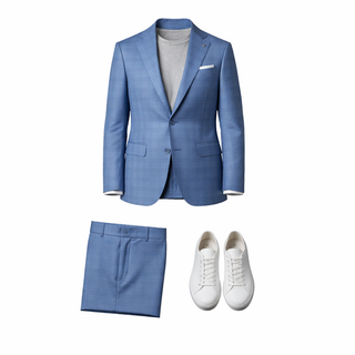 Stacy Adams 2 Button Notch Lapel Suit S25-Sa08-206 - Side View