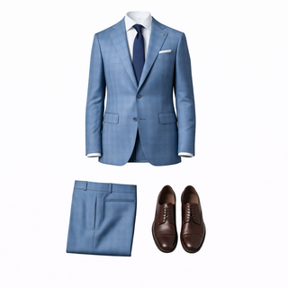 Stacy Adams 2 Button Notch Lapel Suit S25-Sa08-206 - Detail View