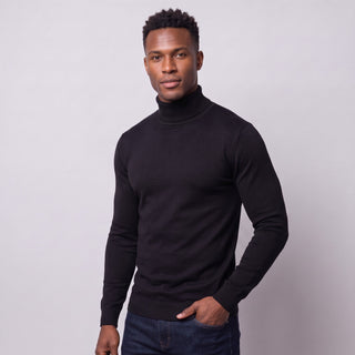 Joseph Michael Slim Fit Turtleneck Sweater - Black