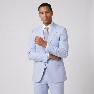 Joseph Michael Men's Sky Slim Fit Sharkskin Suit — Notch Lapel