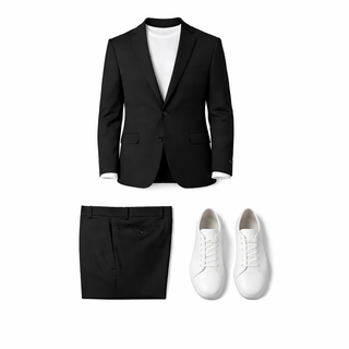 4 Way Stretch Adjustable Waist Knit Suit