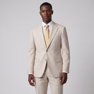 Joseph Michael Men's Shell Slim Fit Sharkskin Suit — Notch Lapel