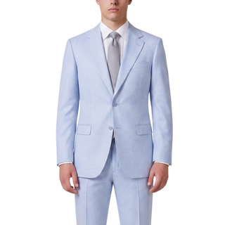 Joseph Michael Men's Sky Slim Fit Sharkskin Suit — Notch Lapel
