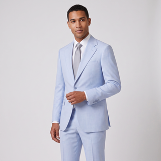 Joseph Michael Men's Sky Slim Fit Sharkskin Suit — Notch Lapel