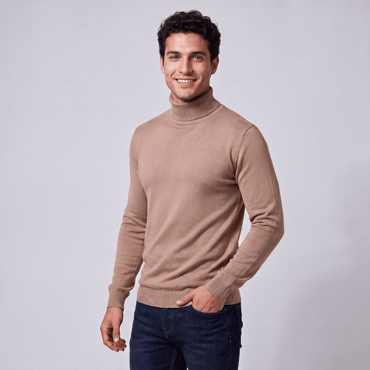Turtleneck Sweater in Camel