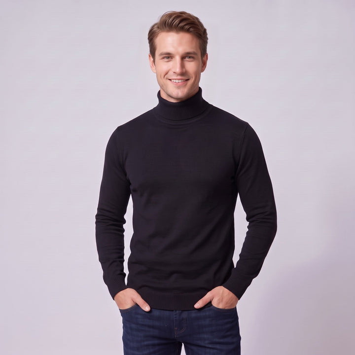 Turtleneck Sweater in Black