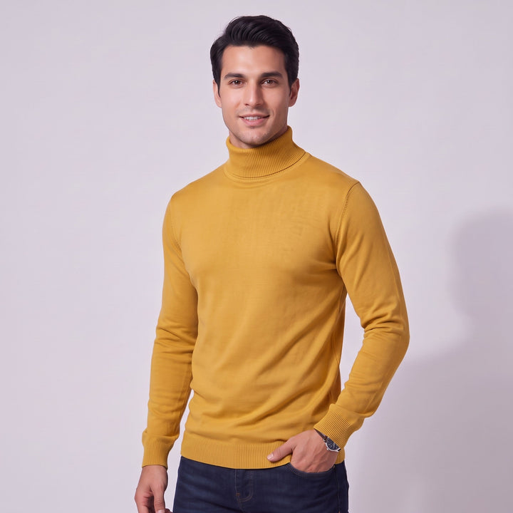 Turtleneck Sweater in Mustard