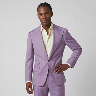 Tiglio Men's Antibes 100% Wool 2-Piece Modern Fit Suit — Peak Lapel