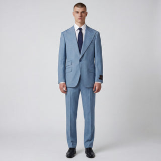 Tiglio Men's Antibes 100% Wool 2-Piece Modern Fit Suit — Peak Lapel