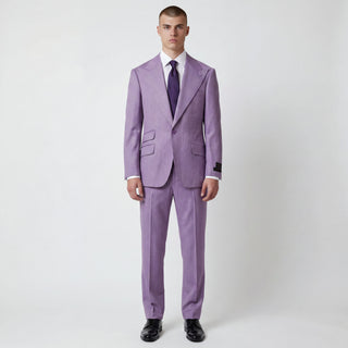 Tiglio Men's Antibes 100% Wool 2-Piece Modern Fit Suit — Peak Lapel