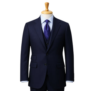 100% Wool 2 Button Modern Fit Blue Suit