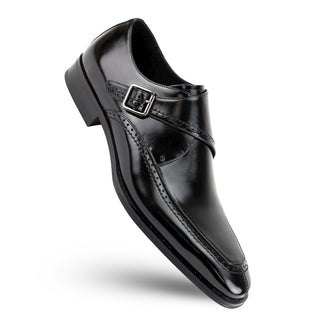 Amato Monk Leather Strap Shoes
