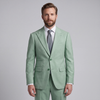 Men's Mint 4-Way Stretch 2-Piece Modern Fit Suit - Peak Lapel