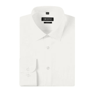 Ultra Soft Tailored Fit Dress Shirt Off White D&K Suit City Ultra Soft Tailored Fit Dress Shirt Off White D&K Suit City