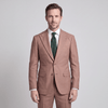 Men's Rust 4-Way Stretch 2-Piece Modern Fit Suit - Peak Lapel
