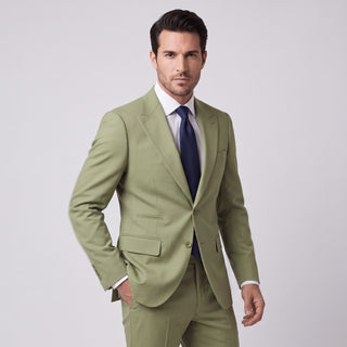 Men's Sage 4-Way Stretch 2-Piece Slim Fit Suit - Peak Lapel
