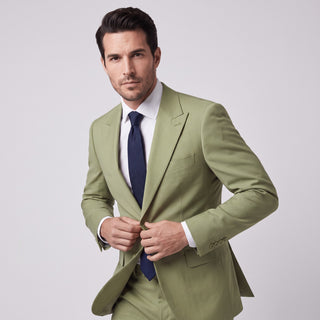Men's Sage 4-Way Stretch 2-Piece Slim Fit Suit - Peak Lapel