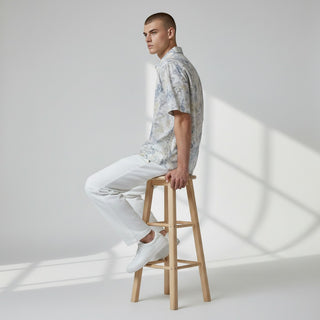 Jm-7050 Sage Joseph Michael Jm Tropical Floral Ss Shirt