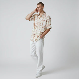 Jm-7046 Beige Joseph Michael Jm Broken Window Ss Shirt