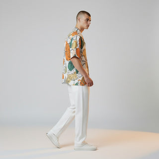 Jm-7045 Rust Joseph Michael Jm Tropical Leaf & Multi Color
