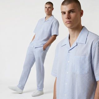 Bm2538 Bagazio Seersucker Pant Set