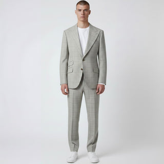 Tiglio Men's Pistoia 100% Wool 2-Piece Modern Fit Suit — Peak Lapel