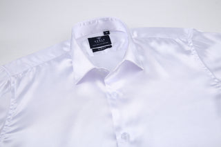 Luxe Stretch Satin Shirt