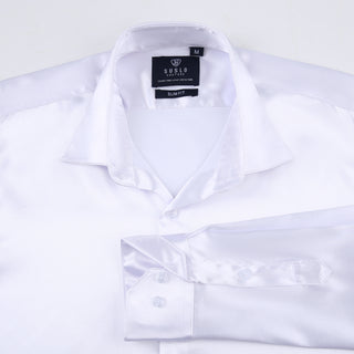 Luxe Stretch Satin Shirt