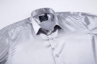 Luxe Stretch Satin Shirt