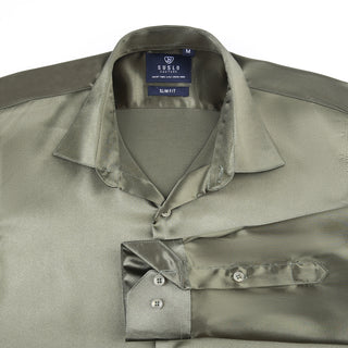 Luxe Stretch Satin Shirt