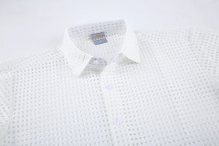 Solid Crochet Knit Shirt